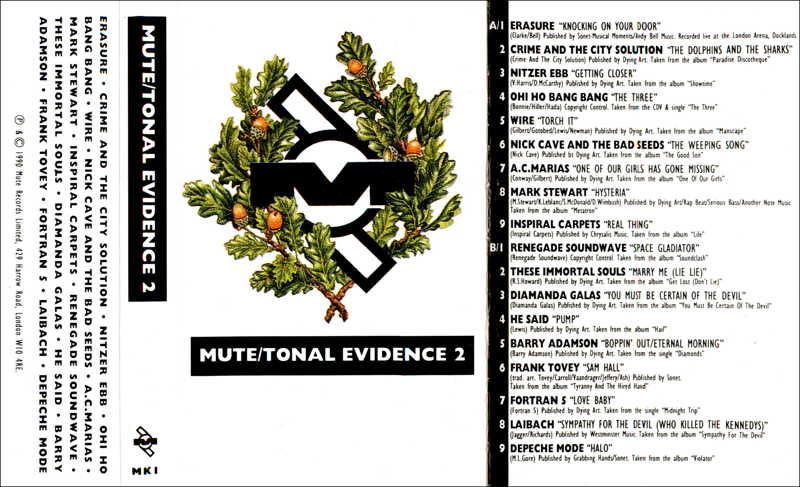 Mute Tonal Evidence 2 two cassette image 1